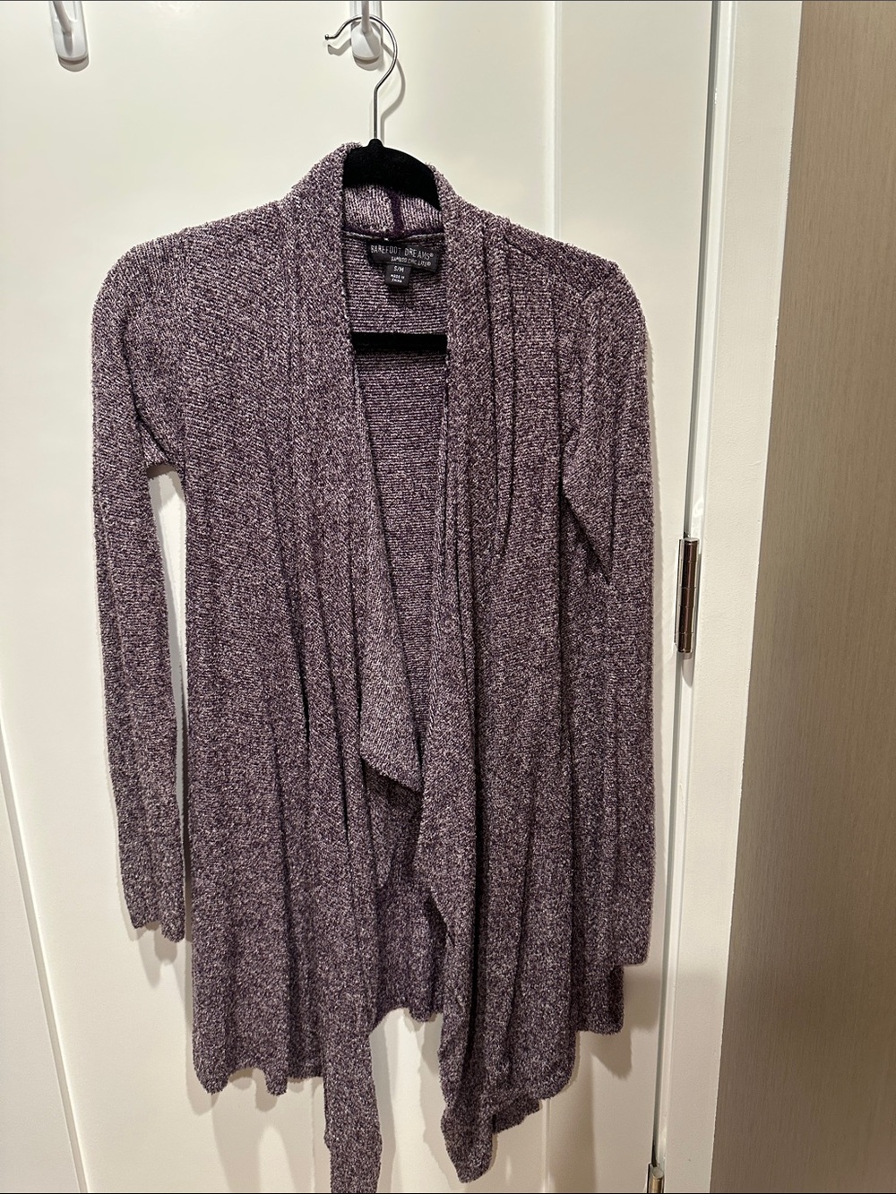 a new day Purple Marled Open-Front Cardigan
